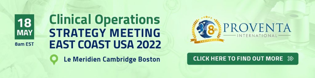 Proventa International Clinical Operations Strategy Meetings in Boston, East Coast